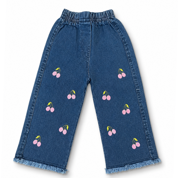 Girls Flared Denim Jeans