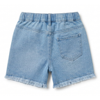 Girls Embroidered Denim Shorts