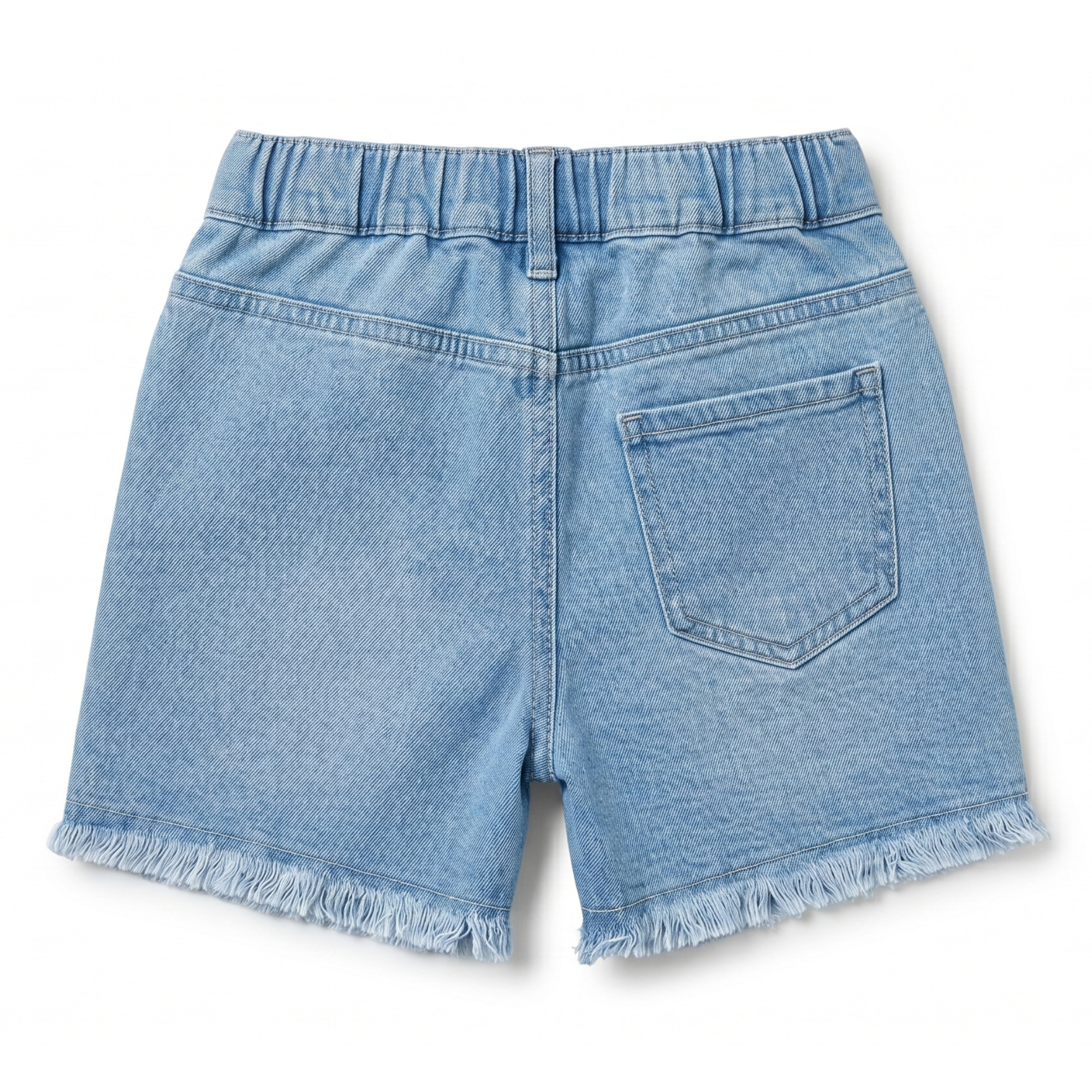 Girls Embroidered Denim Shorts