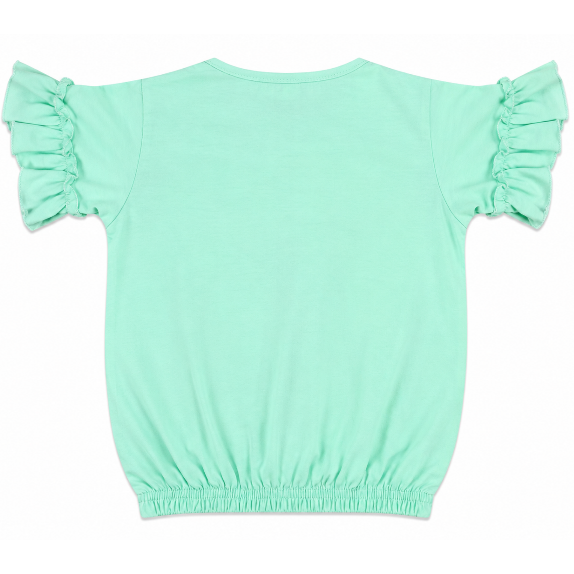 Girls Mint Green Pearl Embellished T-Shirt