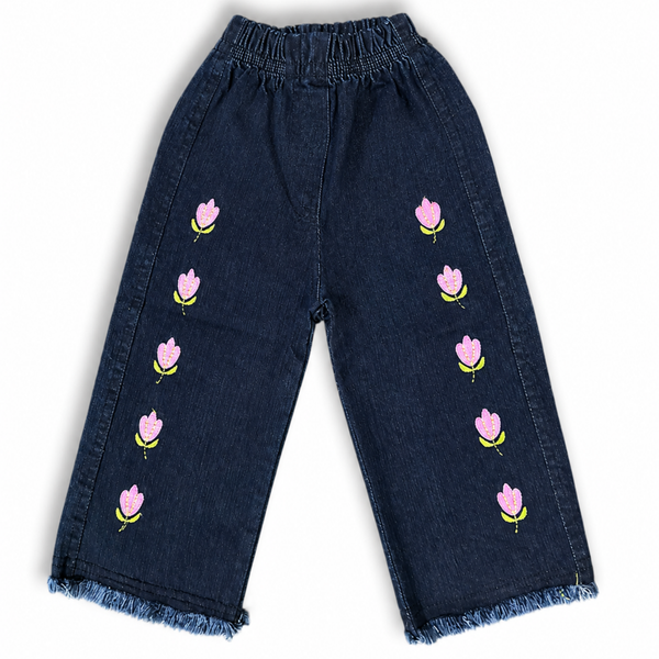 Girls Flared Denim Jeans