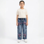 Girls Flared Denim Jeans