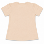 Girls Beige Daisy Graphic T-Shirt