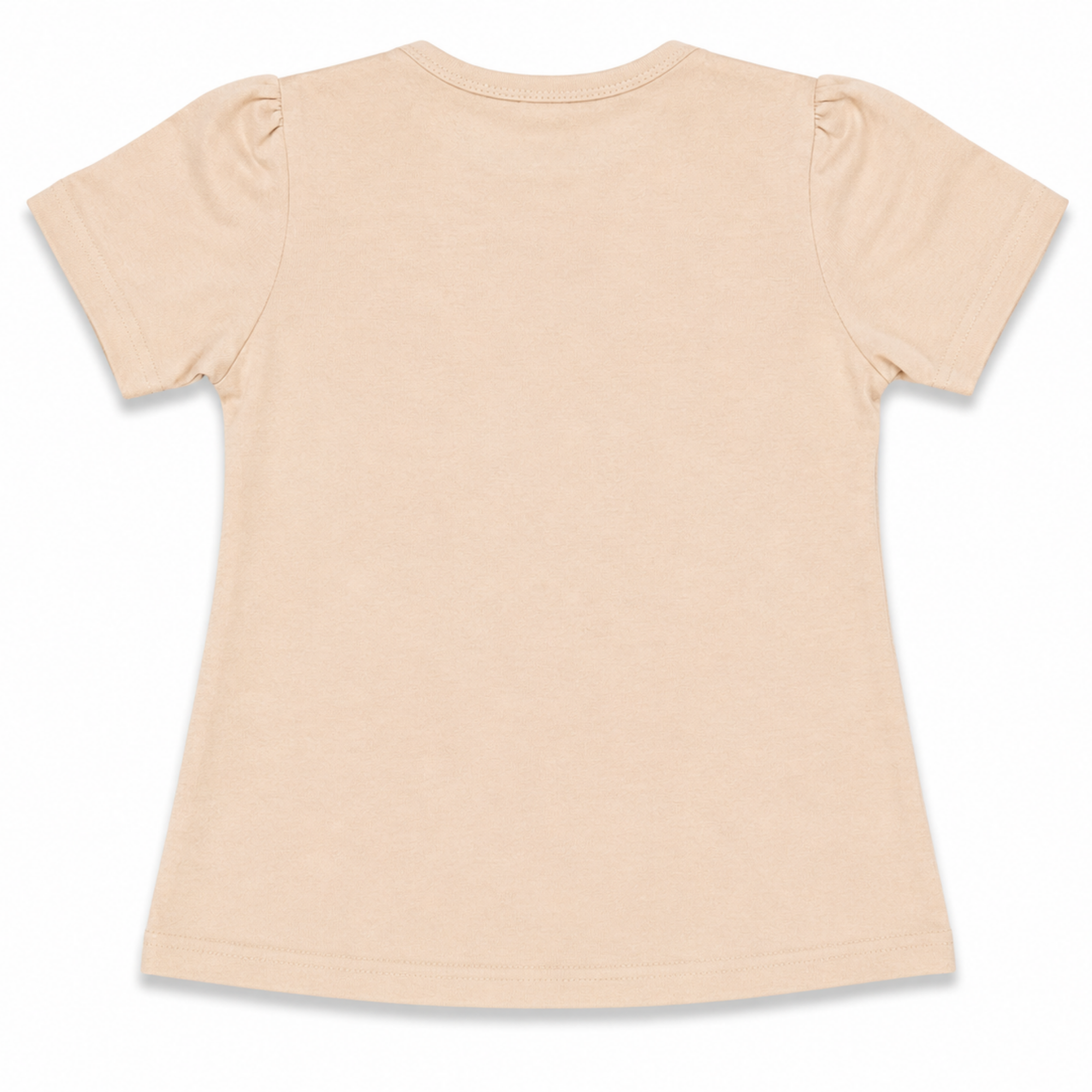 Girls Beige Daisy Graphic T-Shirt