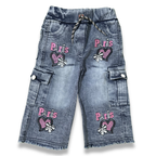 Girls Flared Denim Jeans