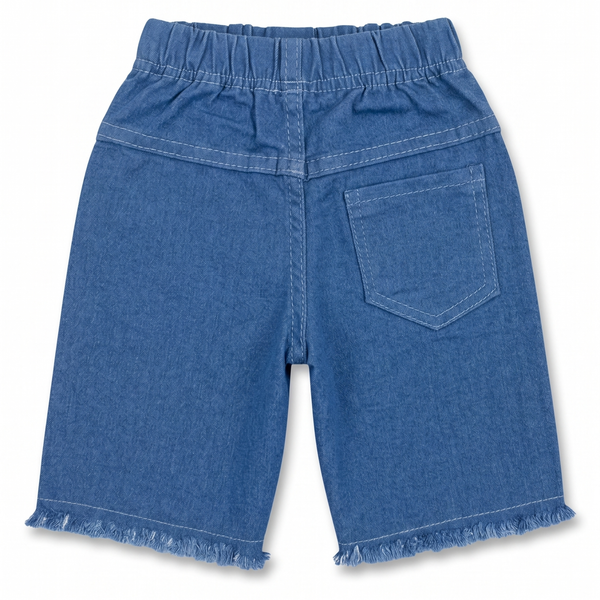 Girls Embroidered Denim Shorts
