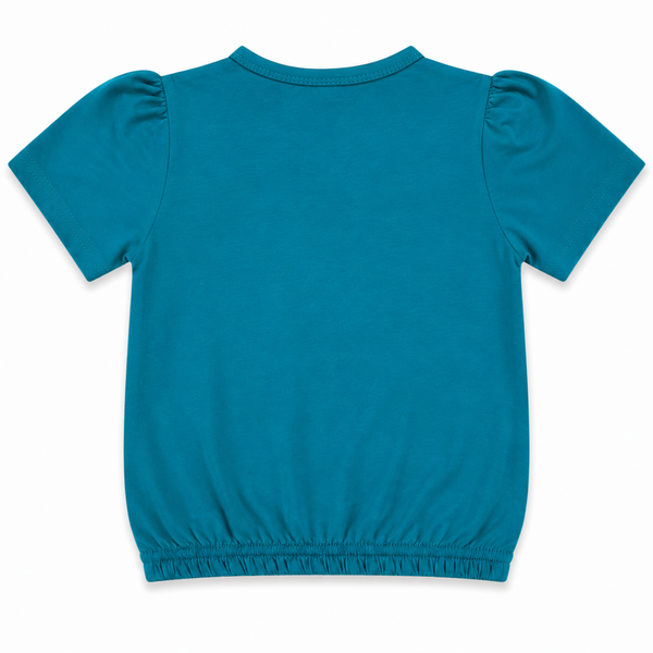 Girls Teal Graphic T-Shirt