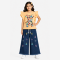 Girls T-Shirt & Blue Denim Jeans Set