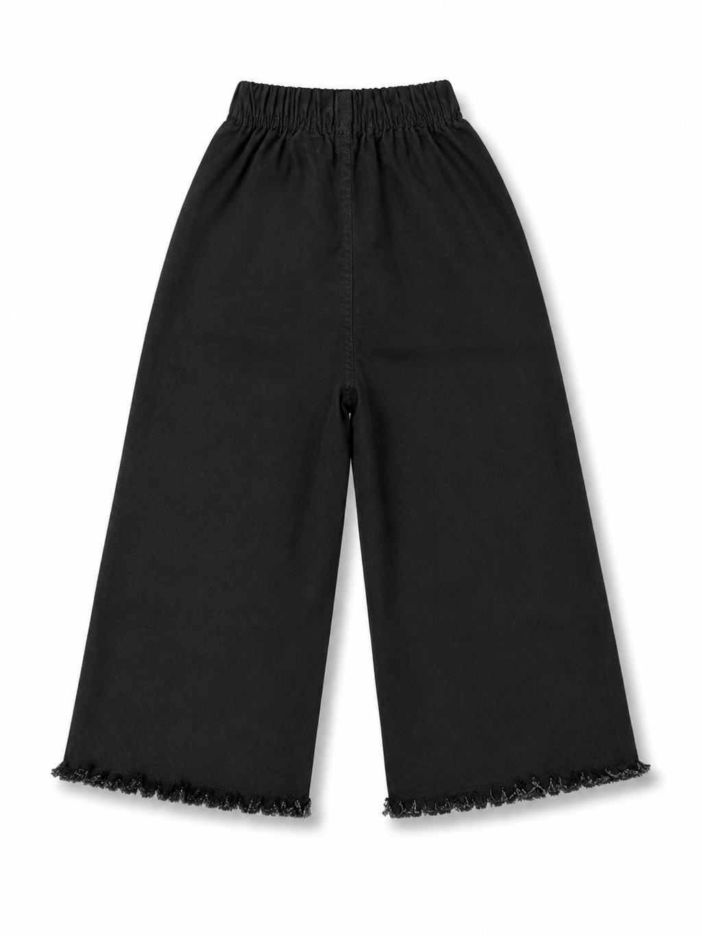 Girls Black Embroidered Denim Jeans