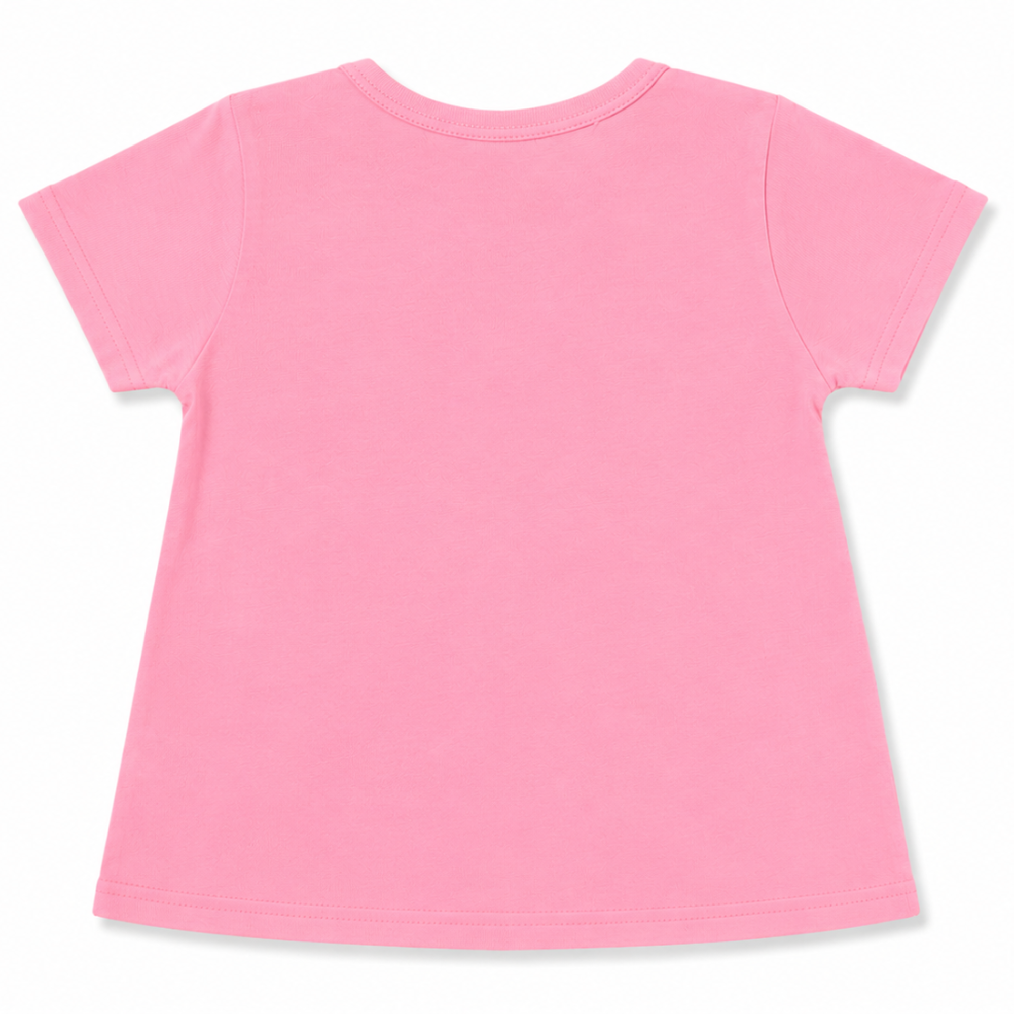 Girls Pink Emroidry T-Shirt