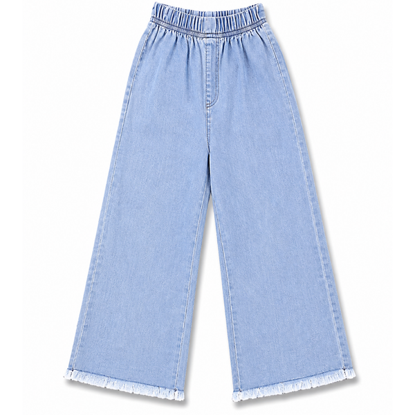 Butterfly Wide Leg Flapper Jeans for Girls