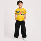 Boys T-Shirt & Black Denim Jeans Set
