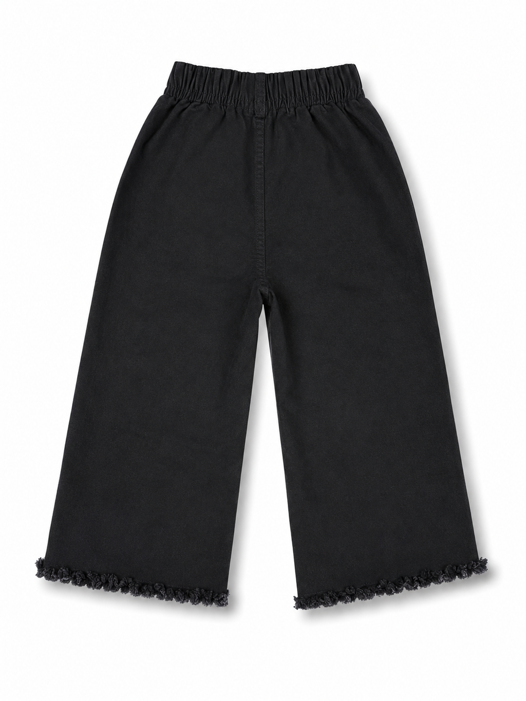 Girls Black Embroidered Denim Jeans