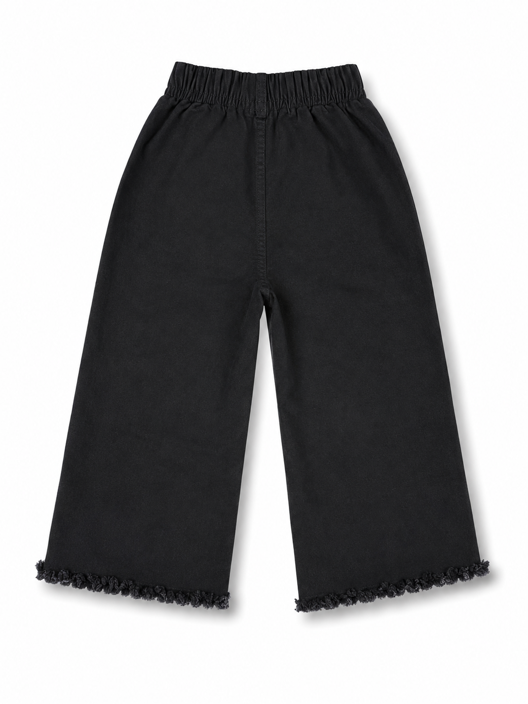Girls Black Embroidered Denim Jeans