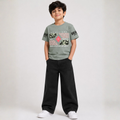 Boys T-Shirt & Black Denim Jeans Set