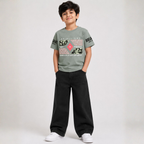 Boys T-Shirt & Black Denim Jeans Set