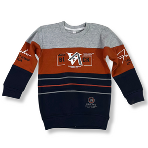 Brown & Blue Sweatshirt For Kids