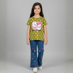 Girls Flapper Denim Suit