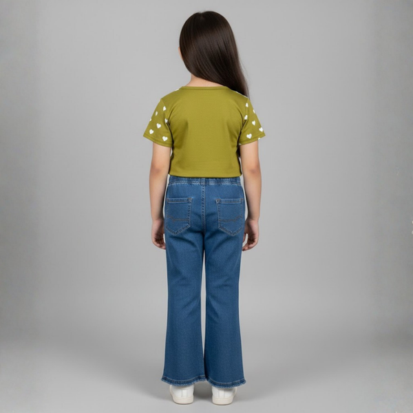 Girls Flapper Denim Suit