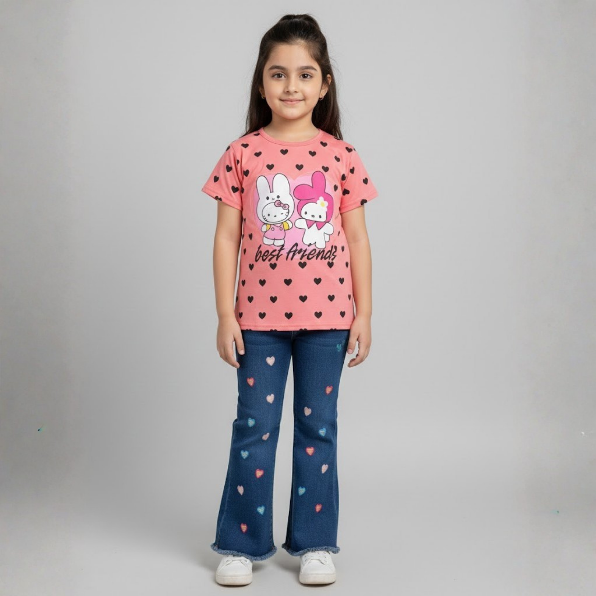 Girls Flapper Denim Suit