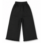 Girls Black Embroidered Denim Jeans