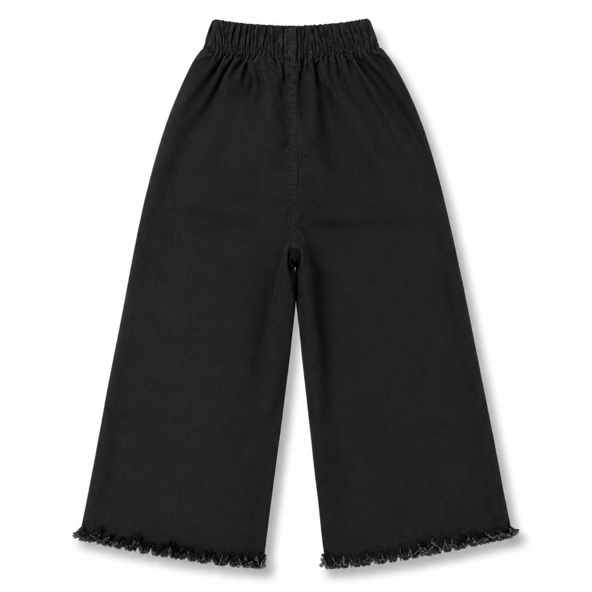 Girls Black Embroidered Denim Jeans