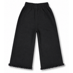 Girls Black Embroidered Denim Jeans