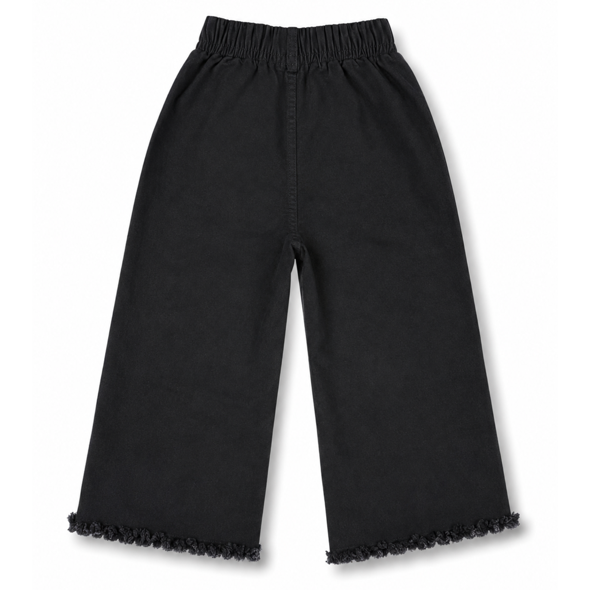 Girls Black Embroidered Denim Jeans