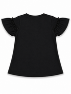 GirlS  BLACK Graphic T-Shirt