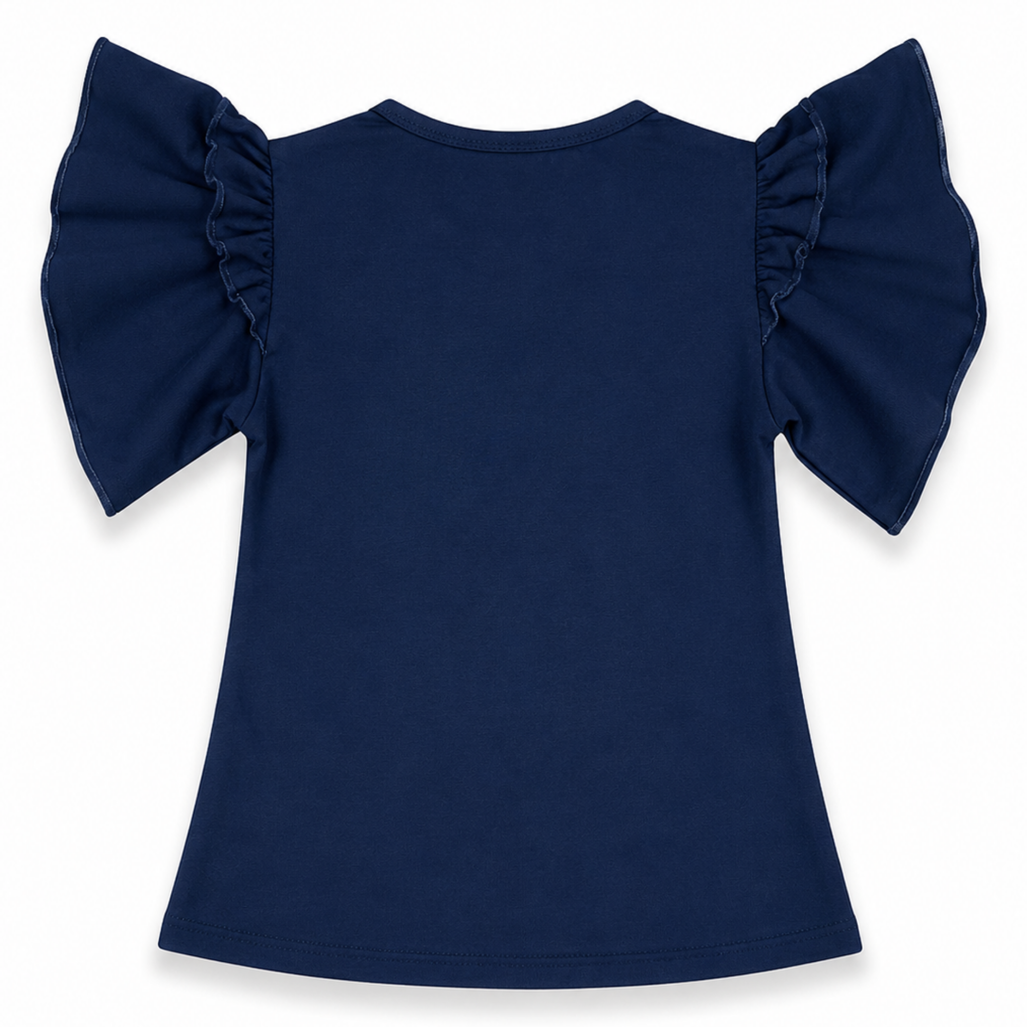 Girls Navy Butterfly Graphic T-Shirt