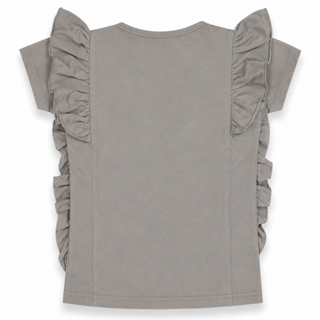 Girls Floral Bear Graphic T-Shirt