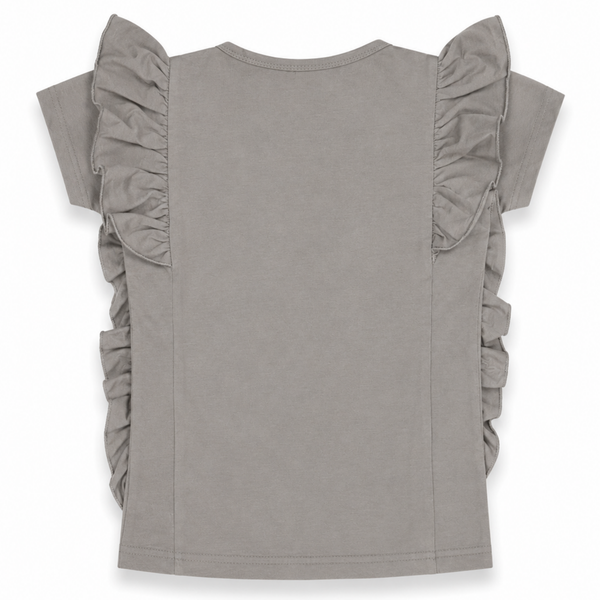 Girls Floral Bear Graphic T-Shirt