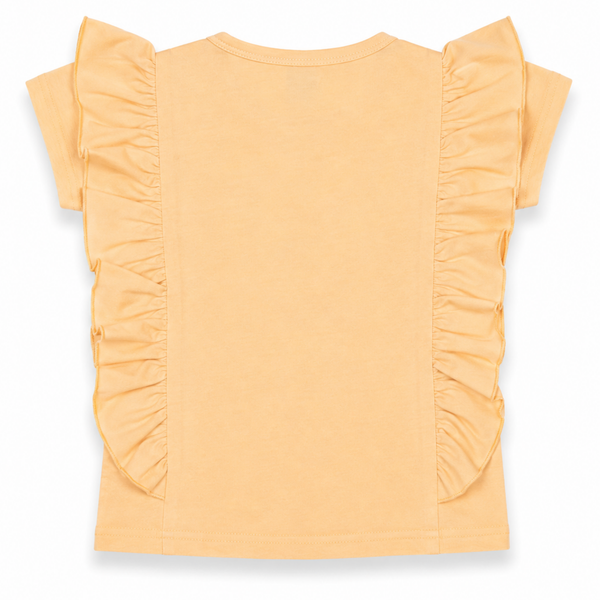 Girls Floral Bear Graphic T-Shirt