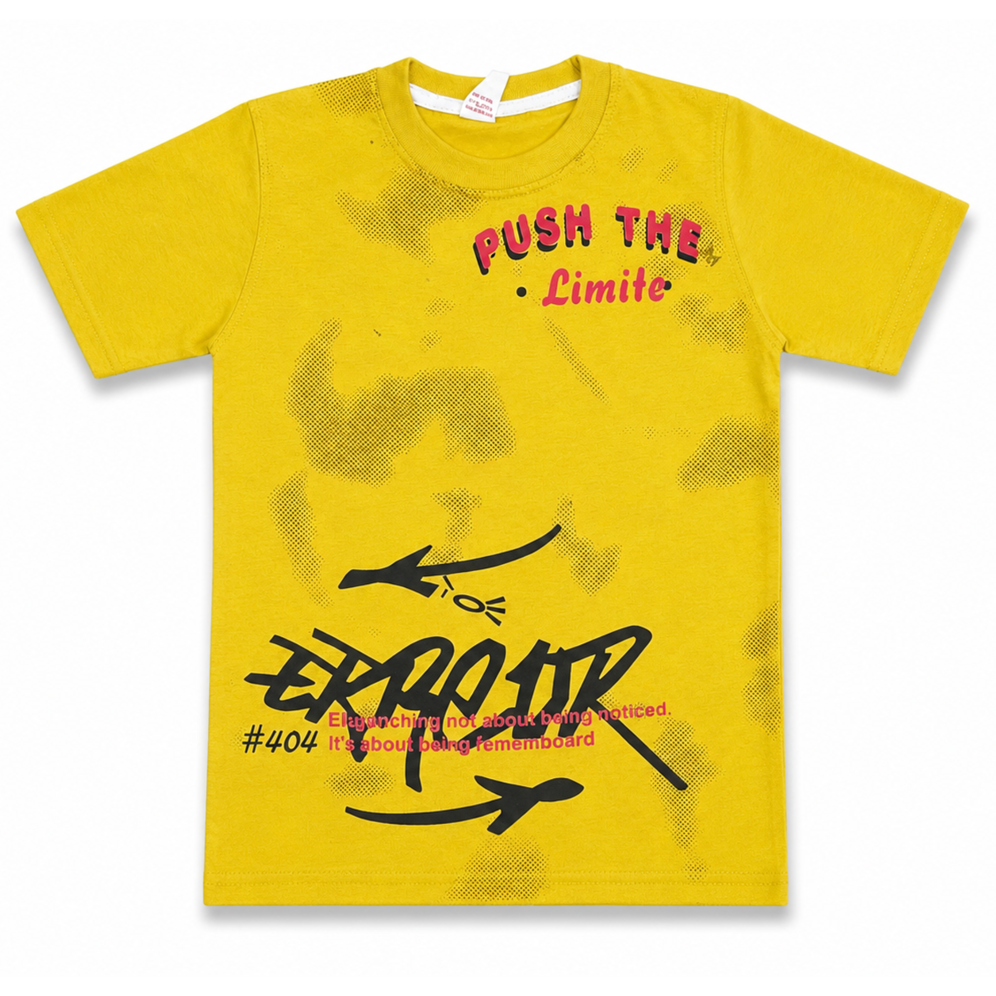 Boys Yellow Graphic T-Shirt