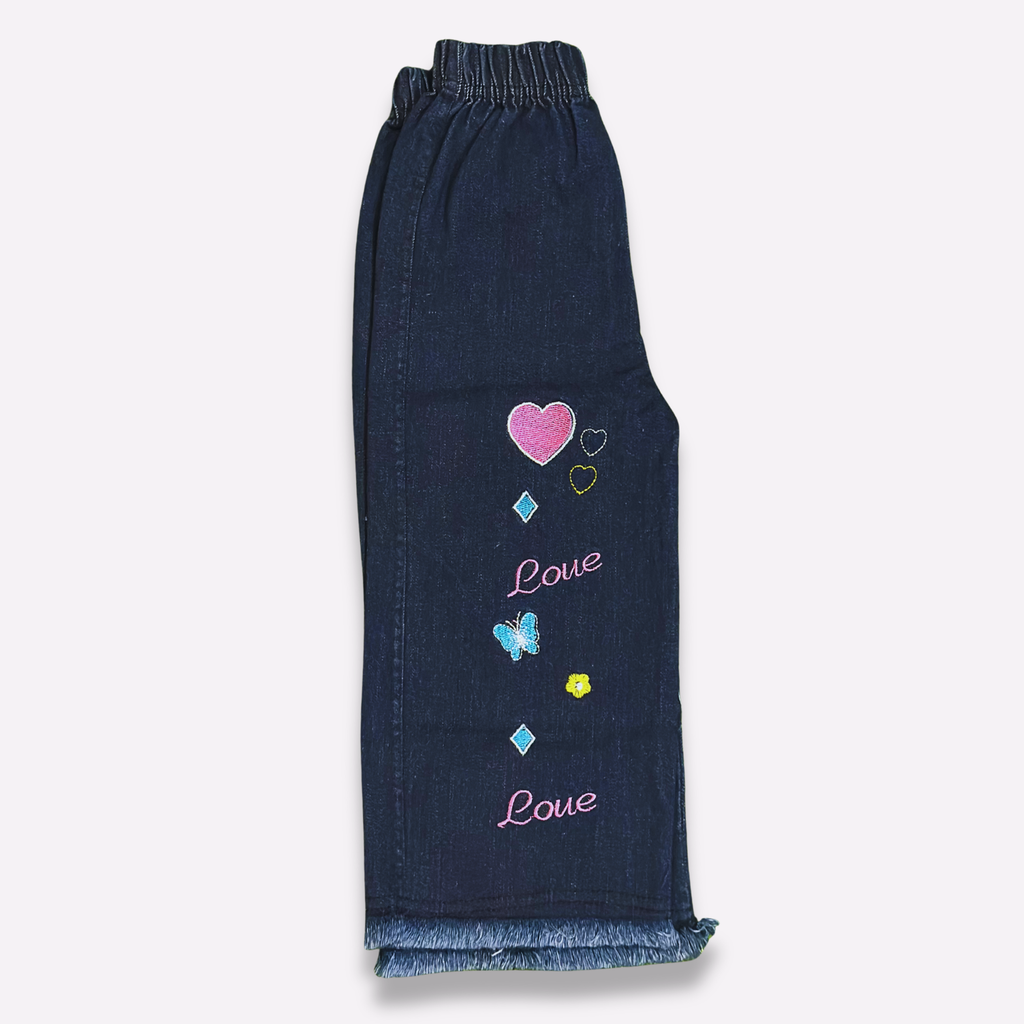 Girls Flared Denim Jeans