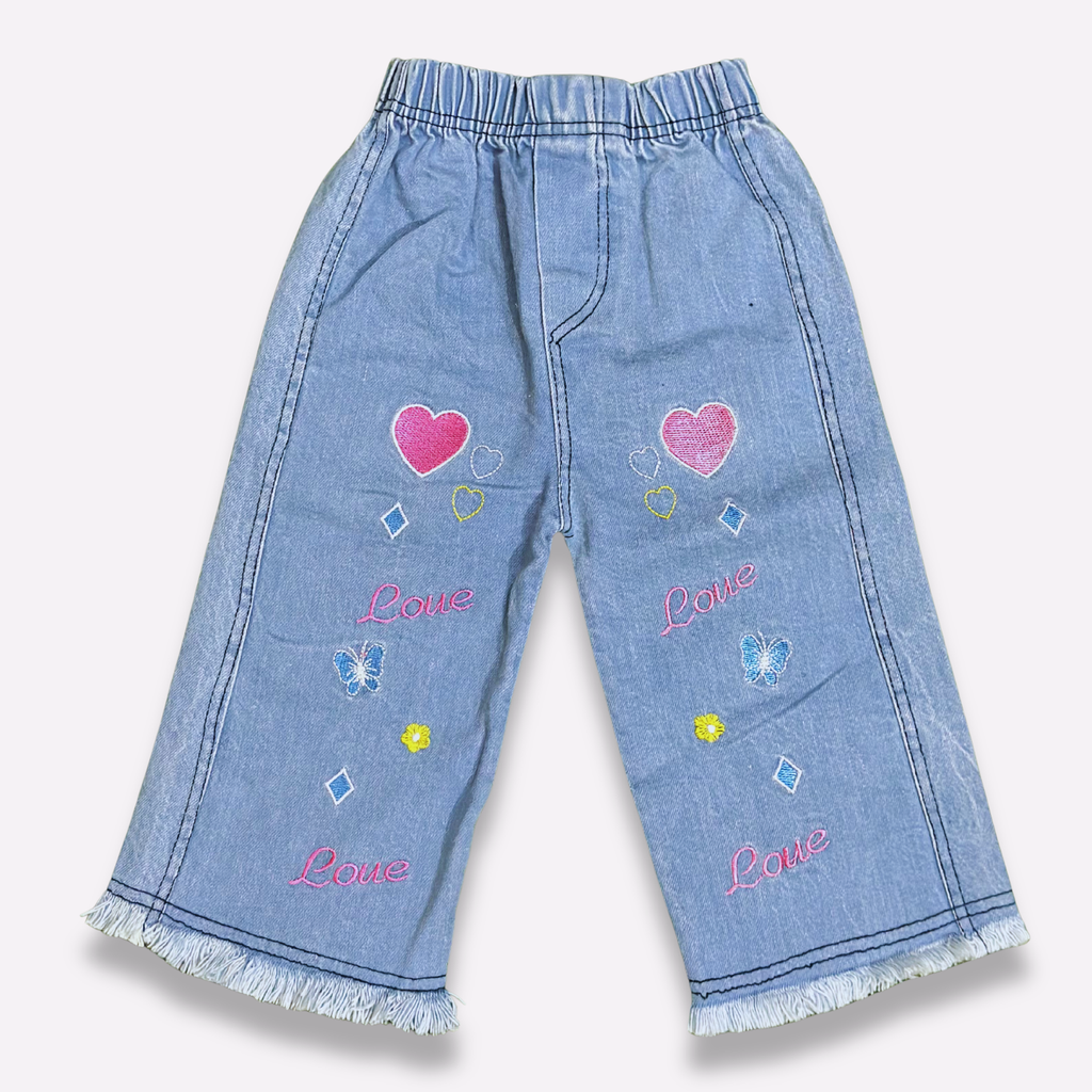 Girls Flared Denim Jeans