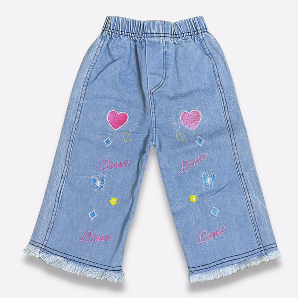 Girls Flared Denim Jeans