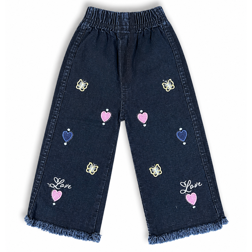 Girls Flared Denim Jeans