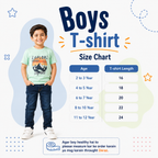 Boys Turquoise Graphic T-Shirt & Light Blue Denim Jeans Set