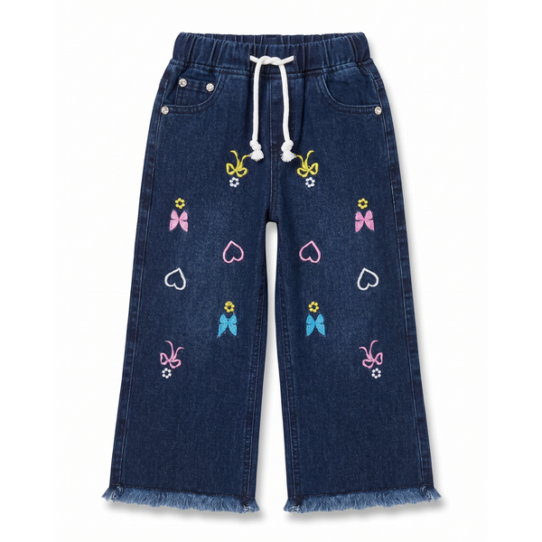 Girls Flared Denim Jeans