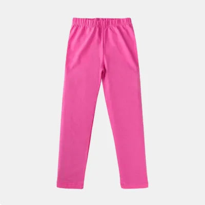 Pink Tights For Baby Girls-Kids Girls Summer Breathable Legging Cotton Lycra Soft Tights Baby Girl Winter Stretch Leggings, Stretchable Kids Tights and Pants for Winter